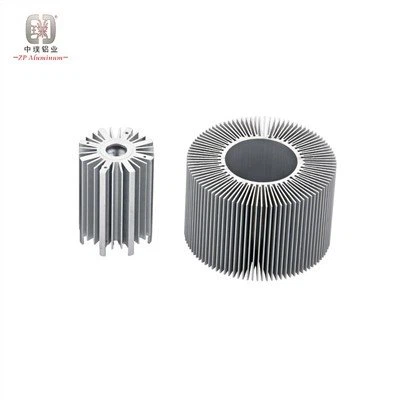 Tilpasset solsikke rund LED kjøleribbe